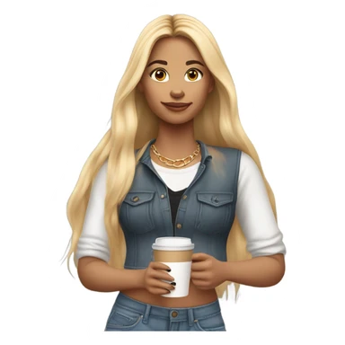 Basic white girl sticker