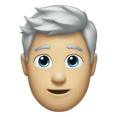 Sky blue hart sticker