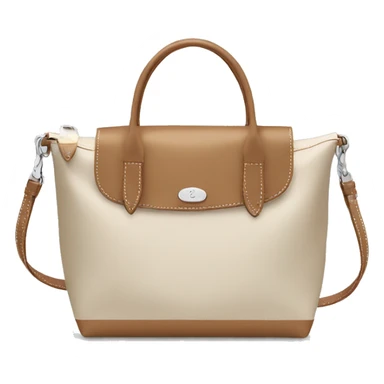 beige longchamp bag sticker