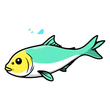 thin fish sticker