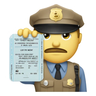 A ticket from a cop that’s says bro code violation sticker