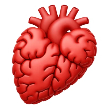Brain and heart sticker
