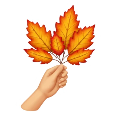  autumn on hand sticker