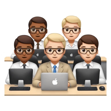 office room of programmers sticker