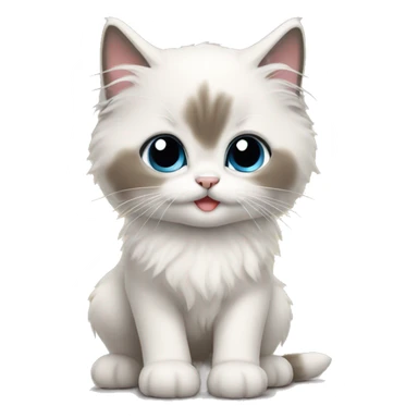 Ragdoll kitten  sticker