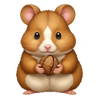 hamster holding nutz sticker