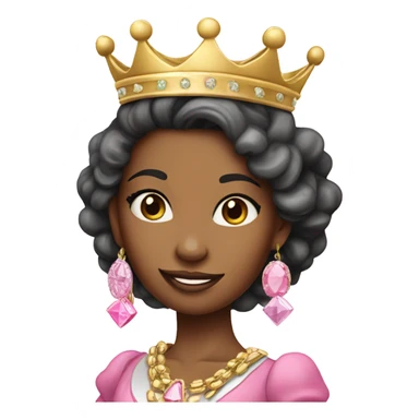 Pretty in pink princess with money sticker