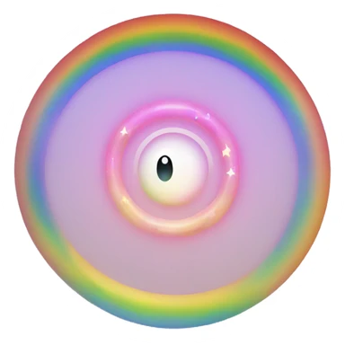 magic circle rainbow sticker