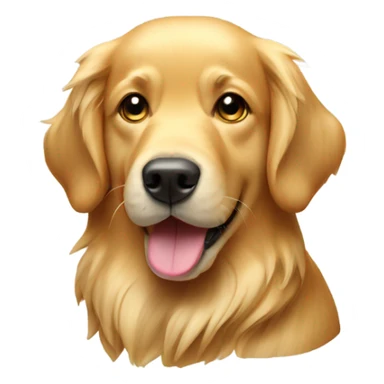 Dog golden sticker