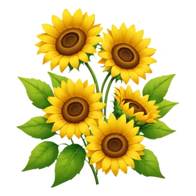 Flower Bouquets, Sunflower
 sticker
