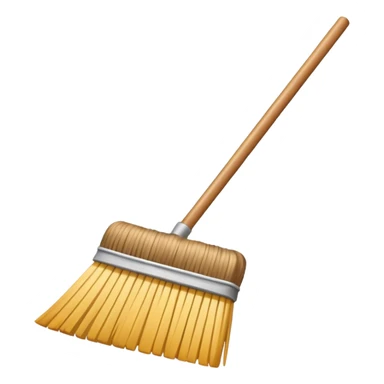 broom for cleaning sticker