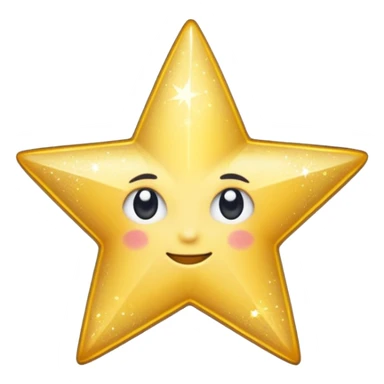 Sparkly star sticker