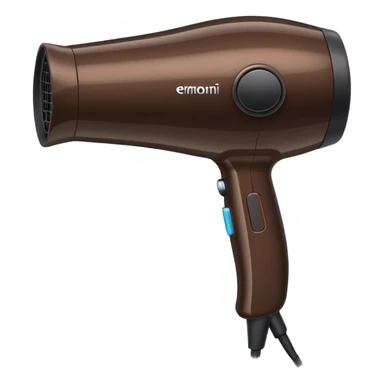 dark brown hair dryer sticker