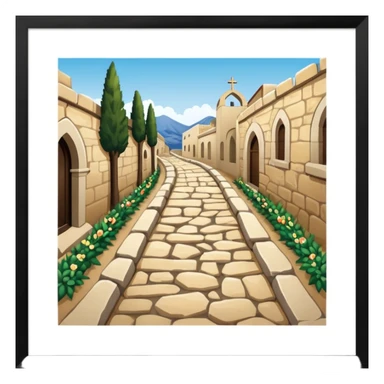 Via Dolorosa the place that Jesus walked sticker
