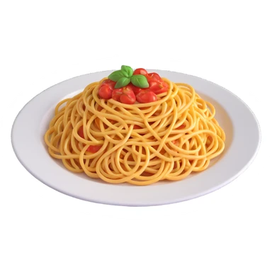 a plate of spaghetti sticker