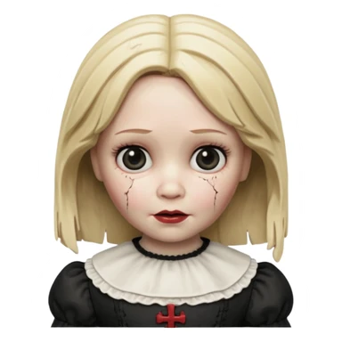 Annabelle doll from The Conjuring movie sticker