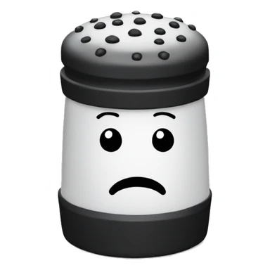 small black pepper shaker sticker