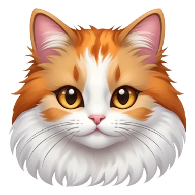 Beautiful fluffy, graceful cats with long eyelashes  sticker