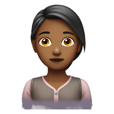 Girl disappointed  sticker