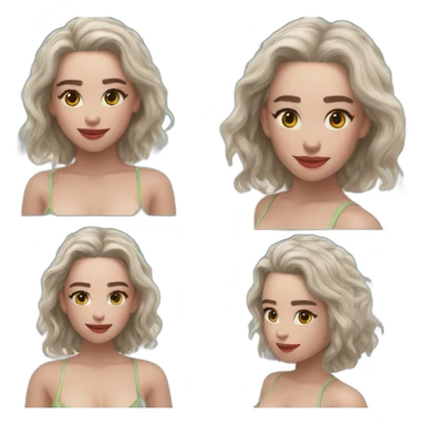 Emilia Clarke bikini sticker