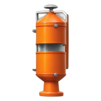 emergency siren color orange sticker