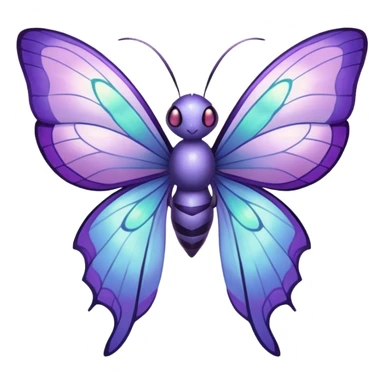 Butterfree-Lunala-Venomoth-Fakémon-hybrid-creature (full body)  sticker