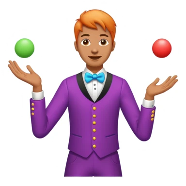 Juggler + balls sticker