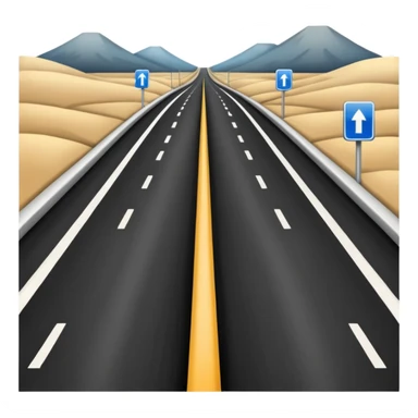 toll road going upwards sticker