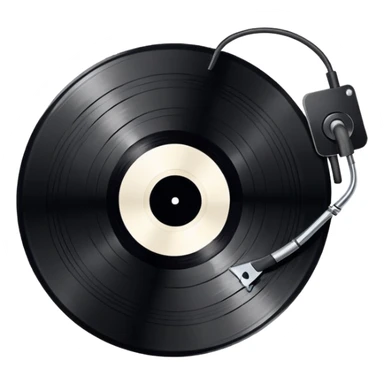 A broken record sticker