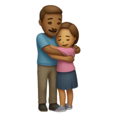 Couple hugging each other sticker