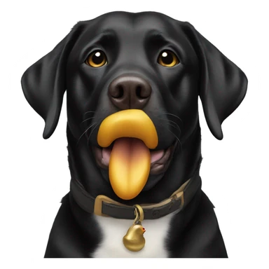 black lab with duck in mouth sticker