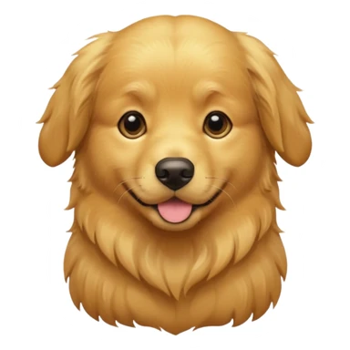 a golden retriever dog golden color sticker