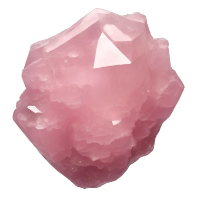 Rose quartz crystal cluster sticker
