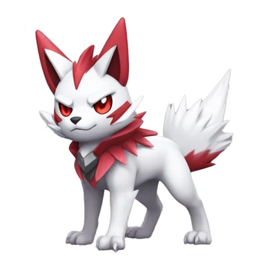 Anthro Cool Edgy Cute Chibi Shiny Zangoose-Zoroark-Fakemon-Pokémon Full Body Detailed High Quality sticker