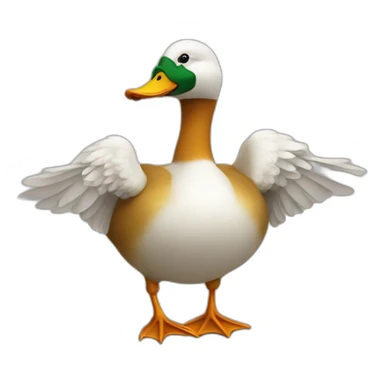 Canard doigt d'honneur sticker