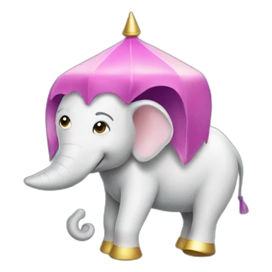 Licorne sur un elephant sticker