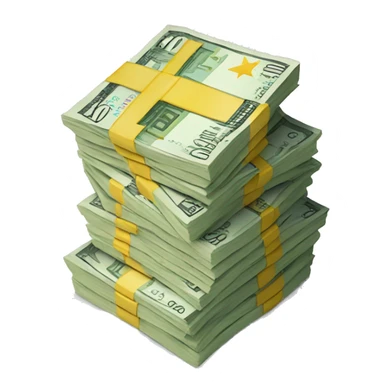 Money stack euro sticker