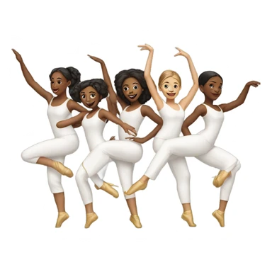 Group of dancers  sticker