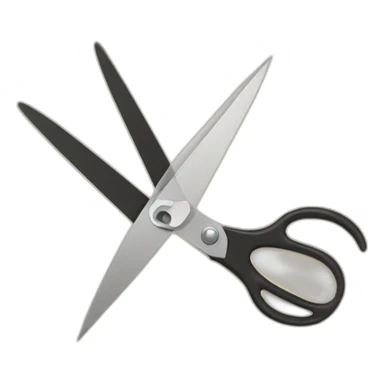 scissors cutting paper sticker