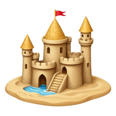 little sand castle sticker