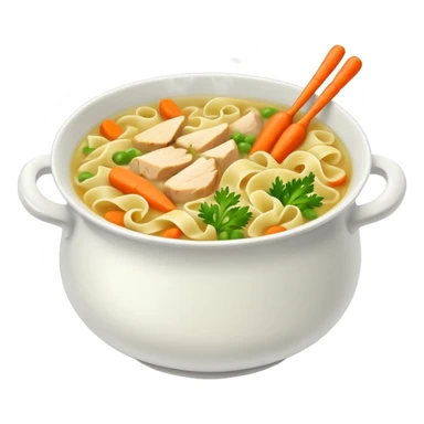 Chicken noodle soup sticker