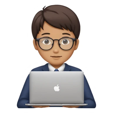 A japanese DEVELOPER WITH A LAPTOP sticker