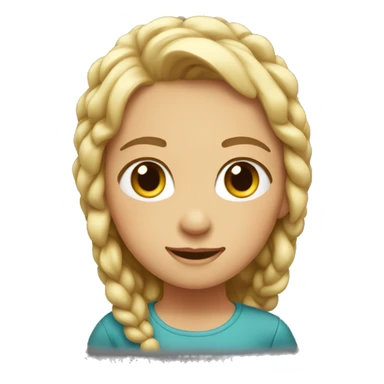 Pat the girl on the head sticker