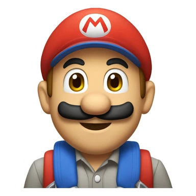 mario go to school  sticker