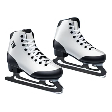 An icon showing a pair of speed skates gliding on an icy track, leaving sharp trails. The background features a grand speed skating arena with spectators, bright lights, and a winter landscape visible through the open structure. Transparent background enhances the dynamic motion. sticker