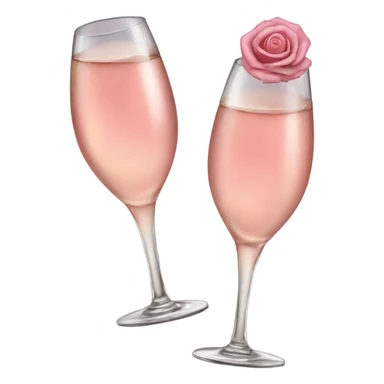 Cheers with  Champagne rose sticker