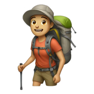hiking sticker