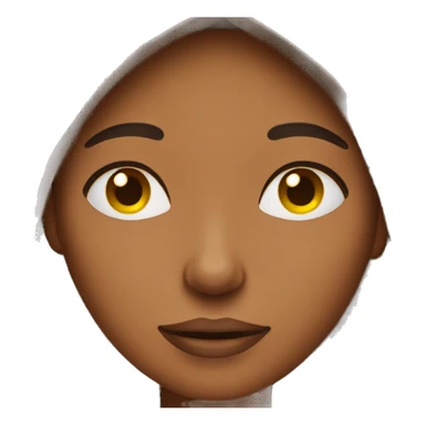 Sleepy emoji brown skin woman sticker