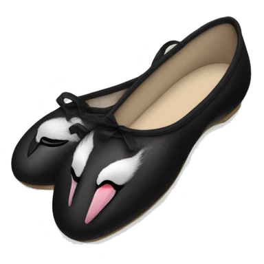 Black swan inspired ballet shoes  sticker