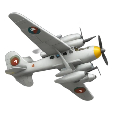un avion de guerra sticker
